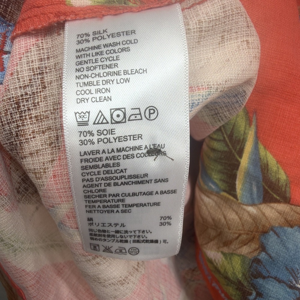 Tommy Bahama IslandZone Silk Blend Hawaiian Camp Shirt 2XB Tropical NWT - Picture 9 of 11